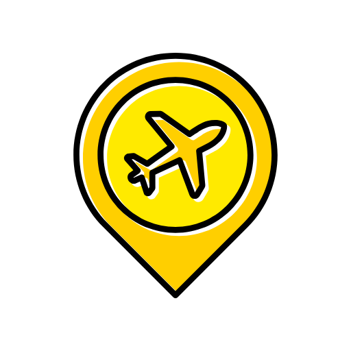 Airport transfer icon