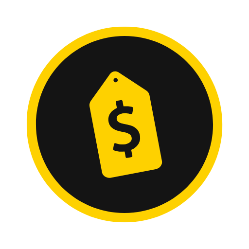 Fixed flat rate icon