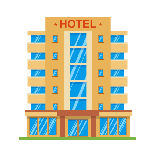 Hotel taxi service icon